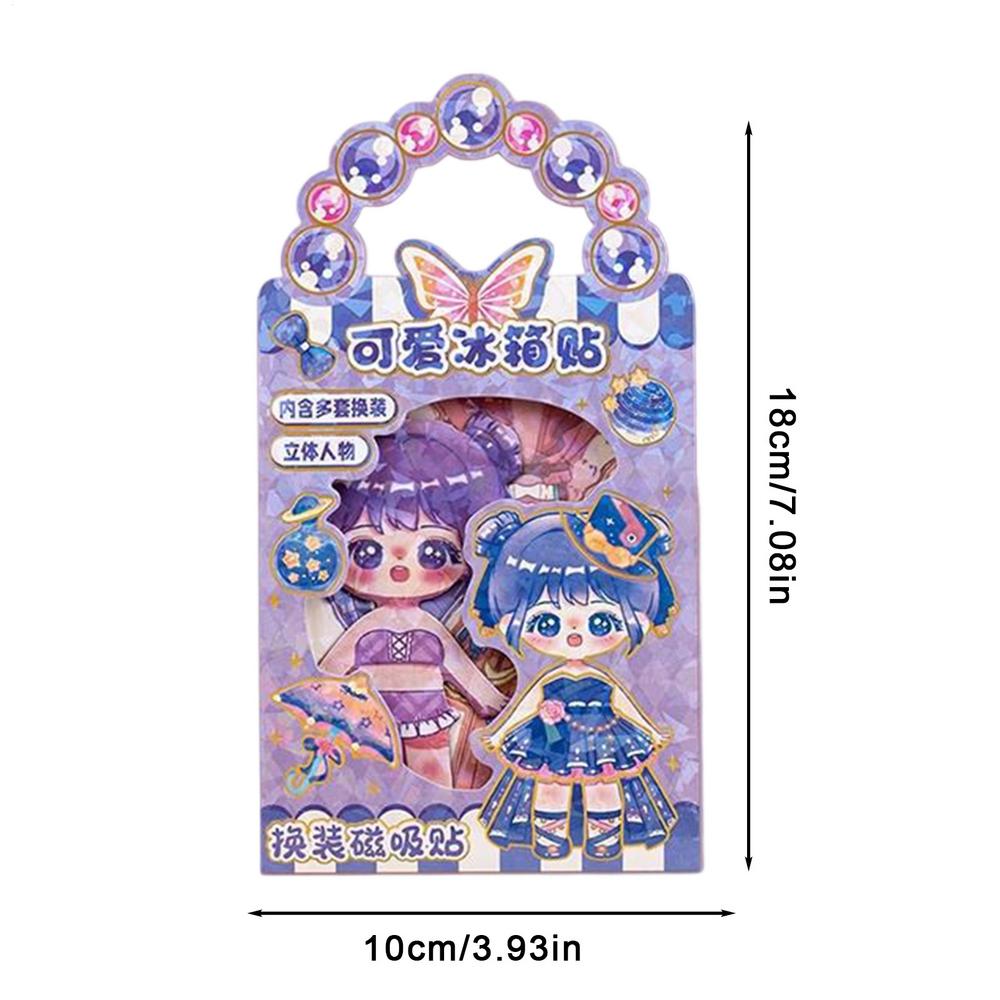 3D Magnetic Dress Up Doll Toy Set With Stand Reusable Mix Match Outfit Montessori Toy Dress-up game For Kids Birthday Gife фиолетовый
3D Magnetic Dress Up Doll Toy Set With Stand Reusable Mix Match Outfit Montessori Toy Dress-up game For Kids Birthday Gife фиолетовый