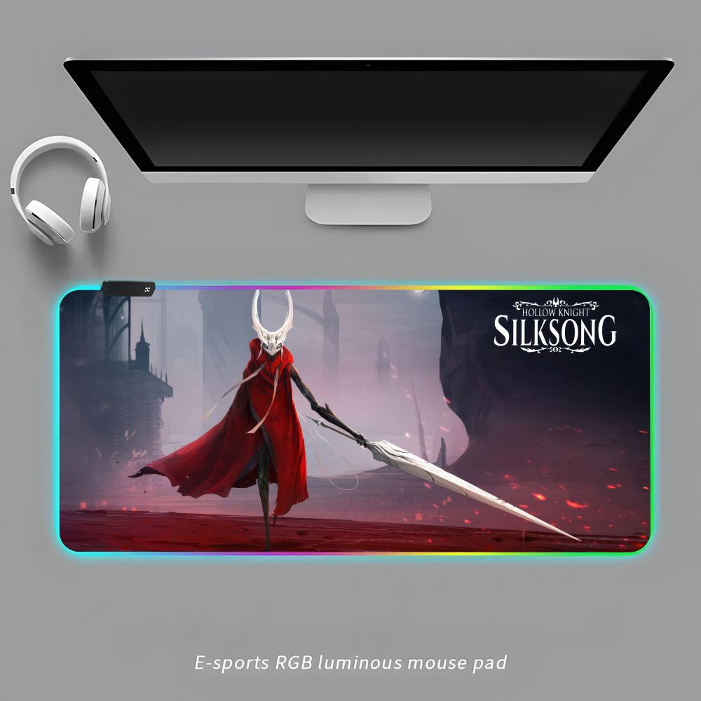 Коврик для мыши Hollow Knight Silksong RGB Игровой коврик для мыши Настольный коврик HD Игровой Большой светодиодная подсветка XXL Коврики для мыши RGB600x300x3mm
Коврик для мыши Hollow Knight Silksong RGB Игровой коврик для мыши Настольный коврик HD Игровой Большой светодиодная подсветка XXL Коврики для мыши RGB600x300x3mm