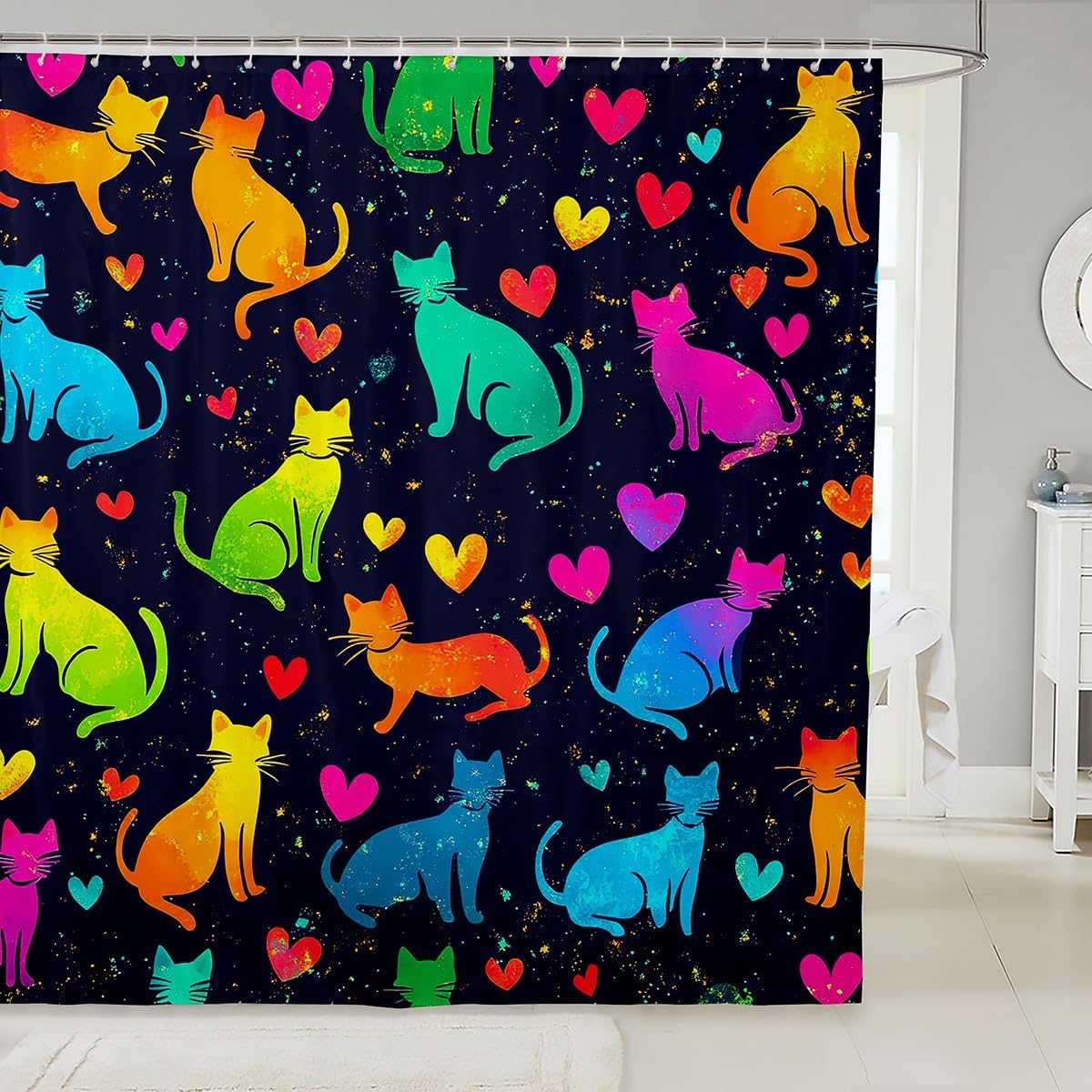 Animal Bathroom Curtain For Girls Boys Cute Puppy Bath Curtain, Dog Paw Bathtub Decor Chic Flowers Shower Accessories, Cute Pet W60H190(CM)-1 Pcs
Animal Bathroom Curtain For Girls Boys Cute Puppy Bath Curtain, Dog Paw Bathtub Decor Chic Flowers Shower Accessories, Cute Pet W60H190(CM)-1 Pcs