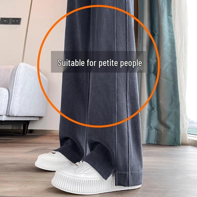 Women s Gray Fleece-Lined Wide Leg Pants - Petite Banana Pants, Slim Fit, Straight Leg for Fall/Winter L for 55-60kg
Women s Gray Fleece-Lined Wide Leg Pants - Petite Banana Pants, Slim Fit, Straight Leg for Fall/Winter L for 55-60kg