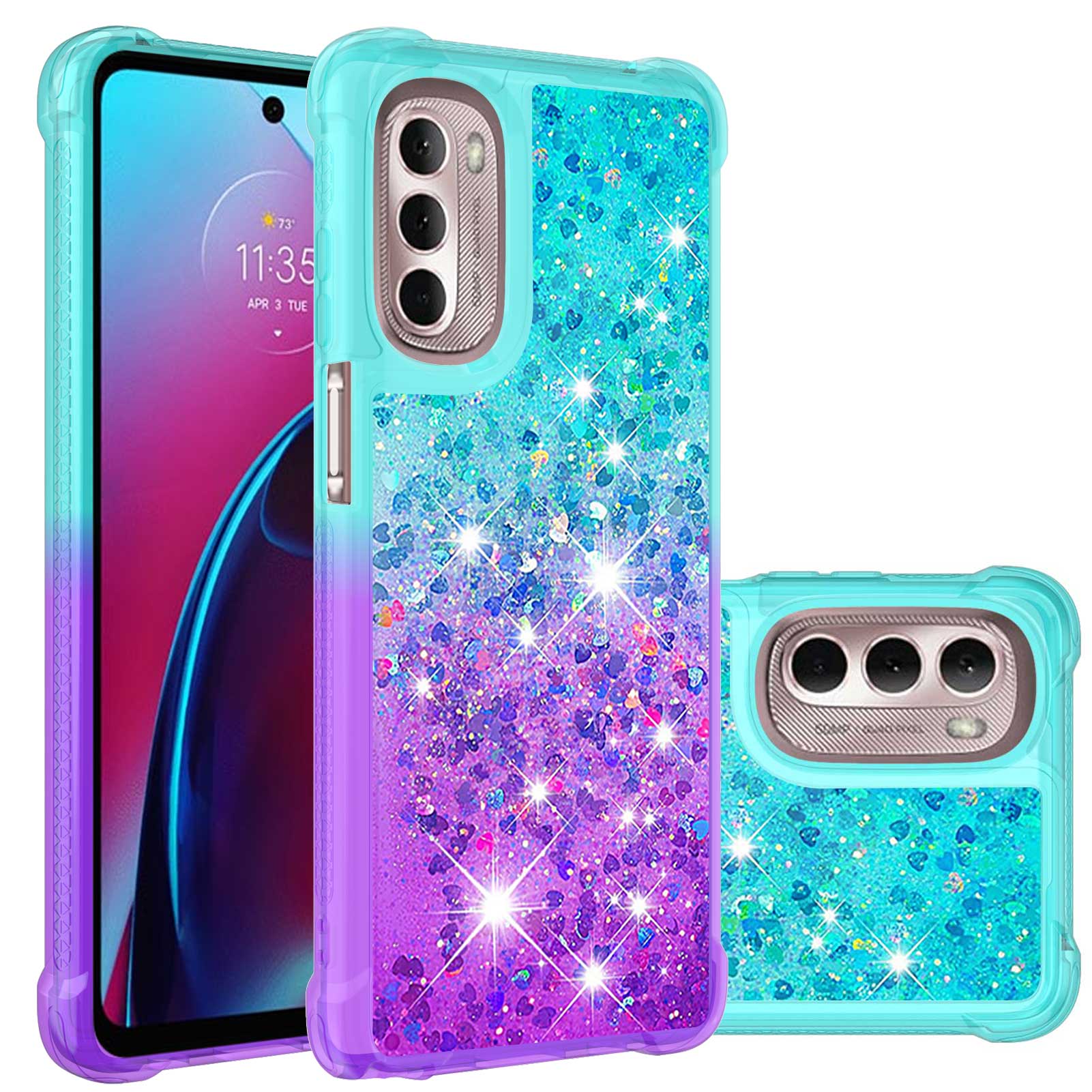 For Motorola Moto G Stylus 5G (2022) YB Quicksand Series-3 Liquid Case Gradient Quicksand Soft TPU Protective Shockproof Luxury Cover Sky Blue/Purple
For Motorola Moto G Stylus 5G (2022) YB Quicksand Series-3 Liquid Case Gradient Quicksand Soft TPU Protective Shockproof Luxury Cover Sky Blue/Purple