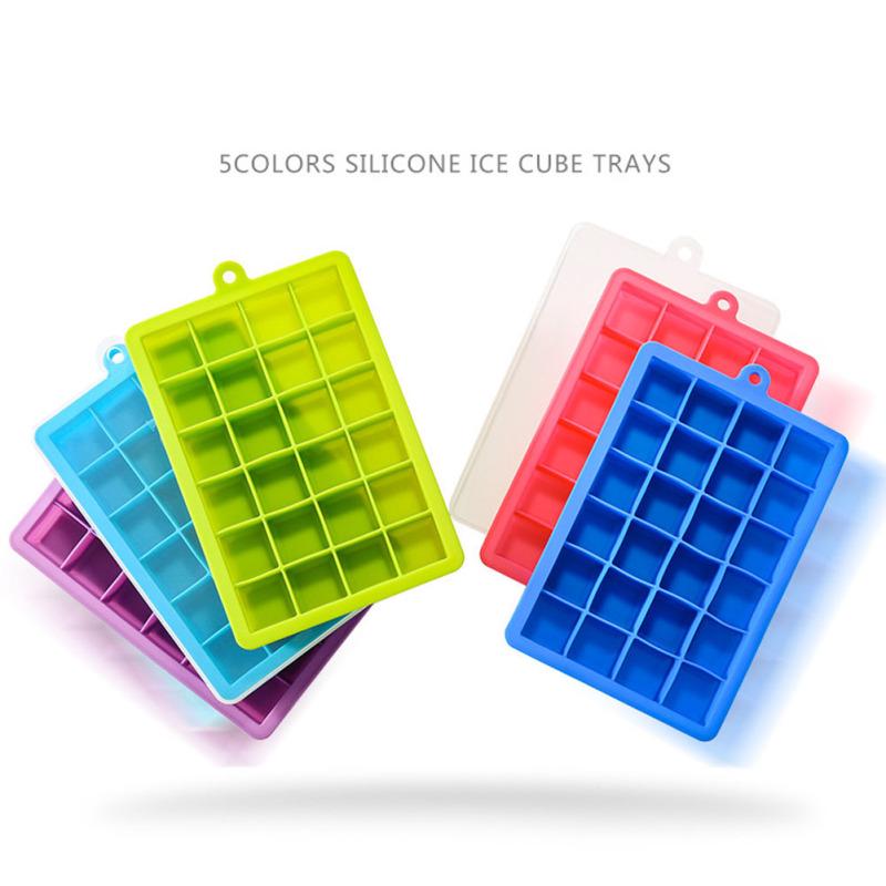 24 Grids Silicone Ice Cube Mode with Cover Frozen Tray Ice Making Mold Home Kitchen DIY Tools
24 Grids Silicone Ice Cube Mode with Cover Frozen Tray Ice Making Mold Home Kitchen DIY Tools
