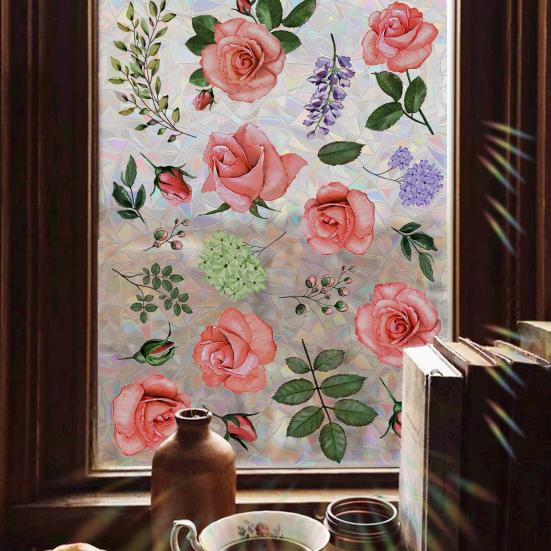 Yousheng Rainbow Window Privacy Film Floral Static Sticker Glass Decals with Iridescent Effect Removable Window Sticker for Home Bathroom Door Car
Yousheng Rainbow Window Privacy Film Floral Static Sticker Glass Decals with Iridescent Effect Removable Window Sticker for Home Bathroom Door Car