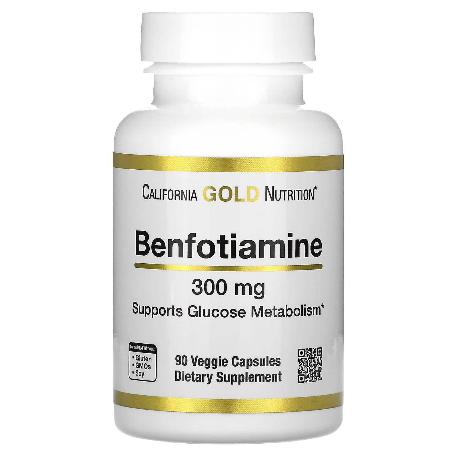 Benfotiamine, 300Mg, 90 Veggie Caps
Benfotiamine, 300Mg, 90 Veggie Caps