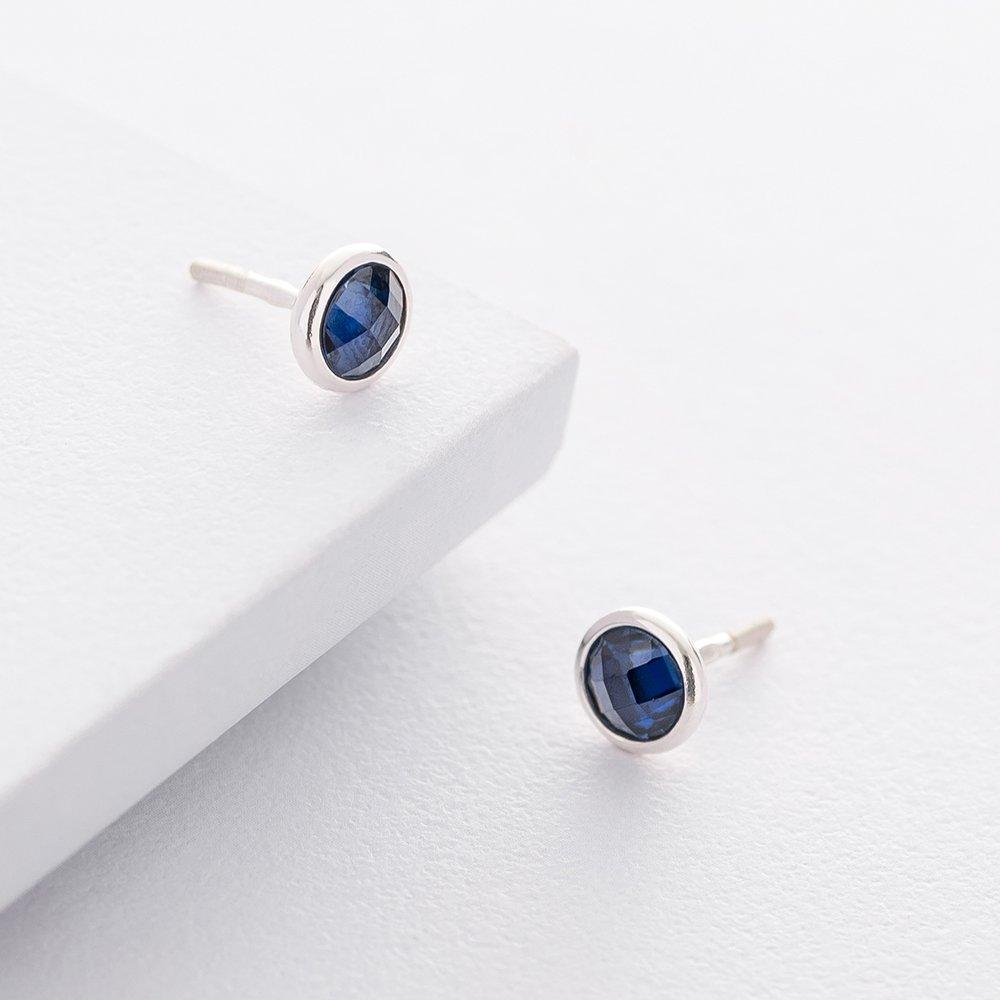 Срібні сережки (синтетичний сапфір) Oniks срібний
Срібні сережки (синтетичний сапфір) Oniks срібний