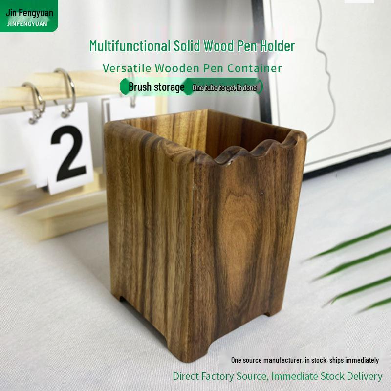 Retro Walnut Wood Pen Holder - Multifunctional Desk Organizer for Office Supplies Acacia Wave Pen Holder
Retro Walnut Wood Pen Holder - Multifunctional Desk Organizer for Office Supplies Acacia Wave Pen Holder