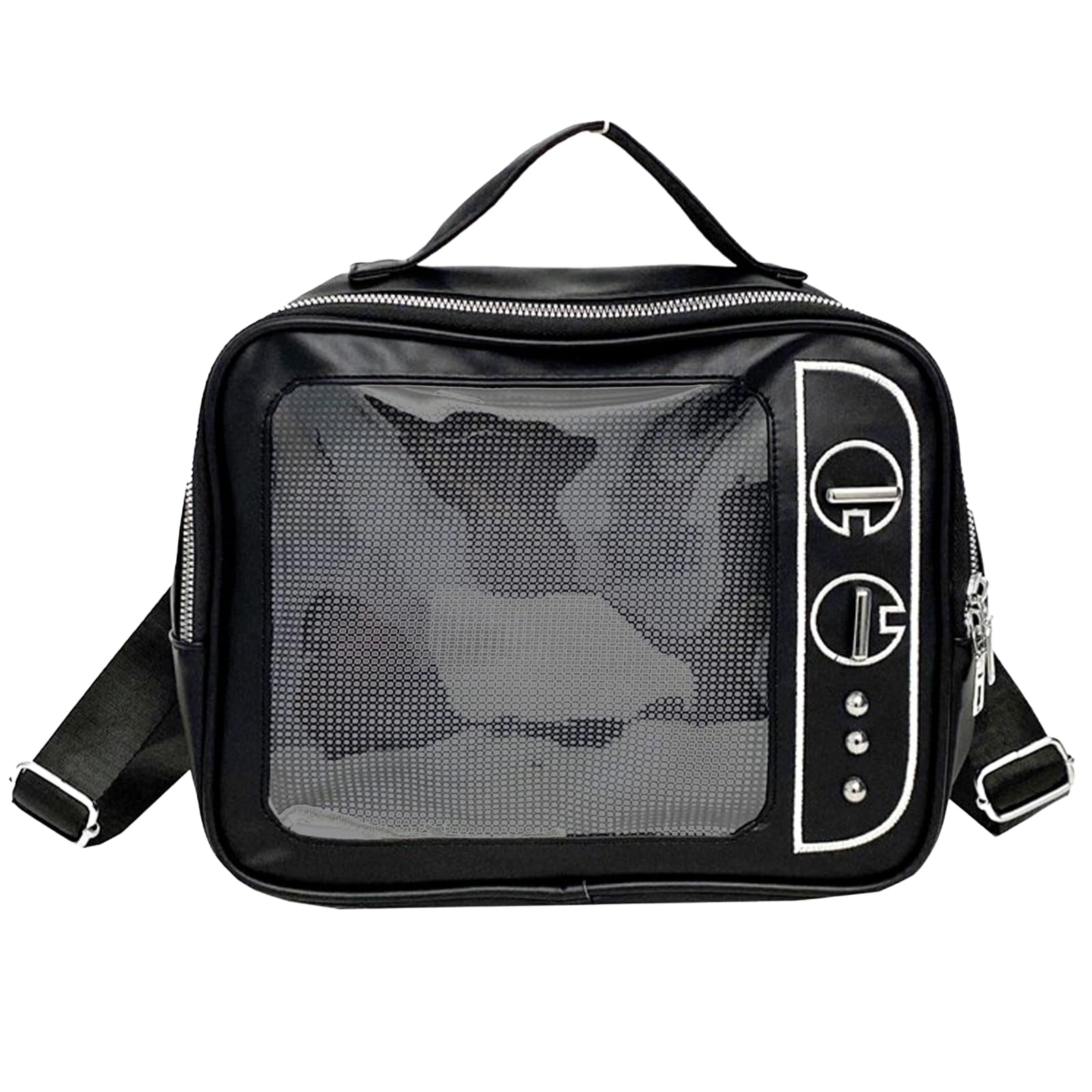 REN Stuffed Animal Ita Plush Shoulder Crossbody PU Ita 20cm Stuffed 2 Figures Bag, Bag, Bag, Backpack, Bag, Oshikatsu, Leather, Bag, Animal, (Black) чорний
REN Stuffed Animal Ita Plush Shoulder Crossbody PU Ita 20cm Stuffed 2 Figures Bag, Bag, Bag, Backpack, Bag, Oshikatsu, Leather, Bag, Animal, (Black) чорний