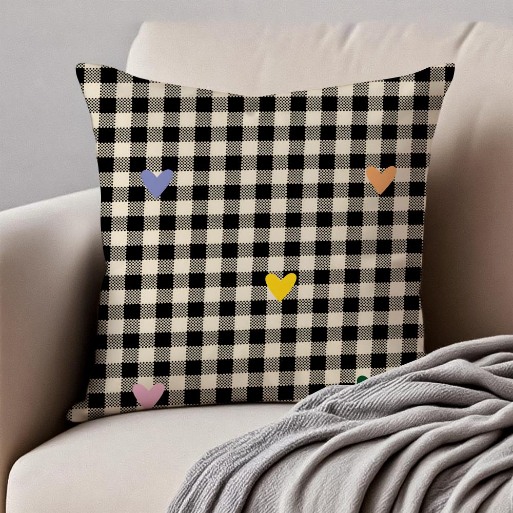 CCheckered pattern Cushion Cover Pillowcase Antidustmite Invisible Zipper Short Plush Sofa Cushion 30X30cm
CCheckered pattern Cushion Cover Pillowcase Antidustmite Invisible Zipper Short Plush Sofa Cushion 30X30cm