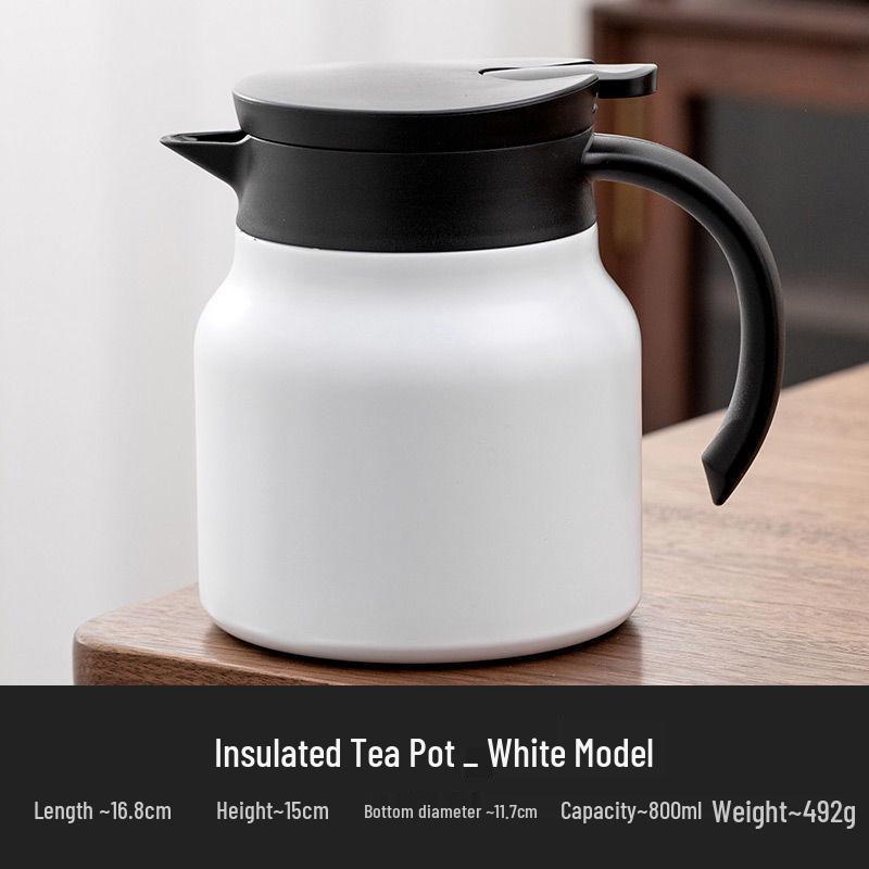 316 Stainless Steel Insulated Tea Flask with Water Separation & Infuser 800ml белый
316 Stainless Steel Insulated Tea Flask with Water Separation & Infuser 800ml белый