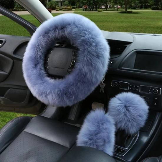 HuiER 3pcs/set Winter Car Steering-wheel Cover 7 Colors Long Australian Wool Heated Fur Leather Steering Wheel Cover сірий колір
HuiER 3pcs/set Winter Car Steering-wheel Cover 7 Colors Long Australian Wool Heated Fur Leather Steering Wheel Cover сірий колір