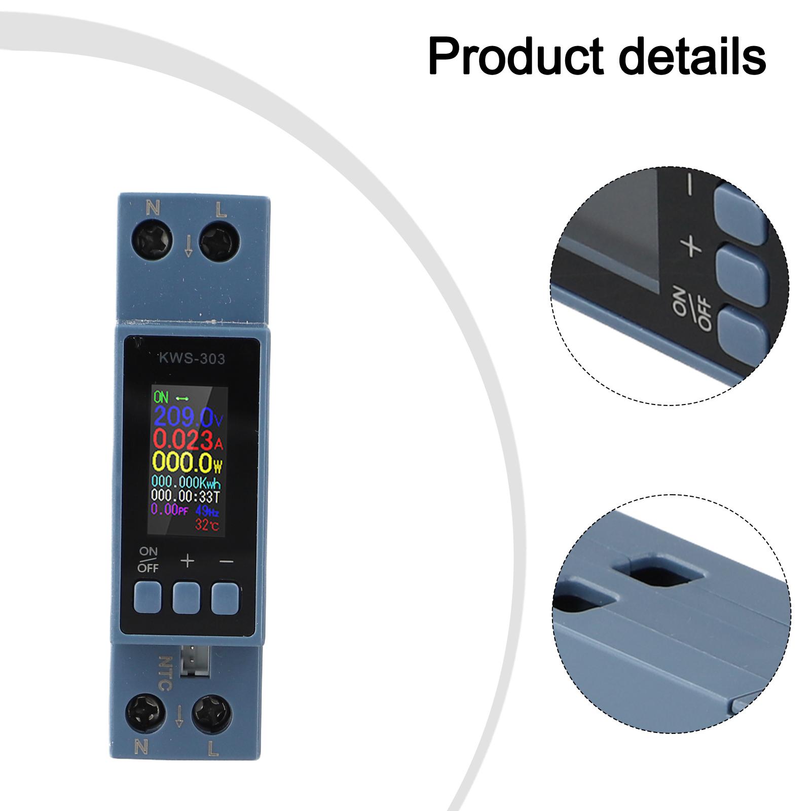 KWS303 Energy Meter with Color Display Measures AC Voltage and Current for Residential and Light Commercial Use China Mainland
KWS303 Energy Meter with Color Display Measures AC Voltage and Current for Residential and Light Commercial Use China Mainland