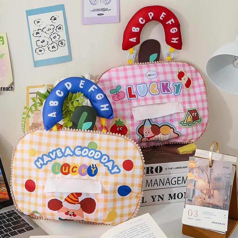 Portable Cartoon Tissue Box, Hanging Design for Car Interior
Portable Cartoon Tissue Box, Hanging Design for Car Interior