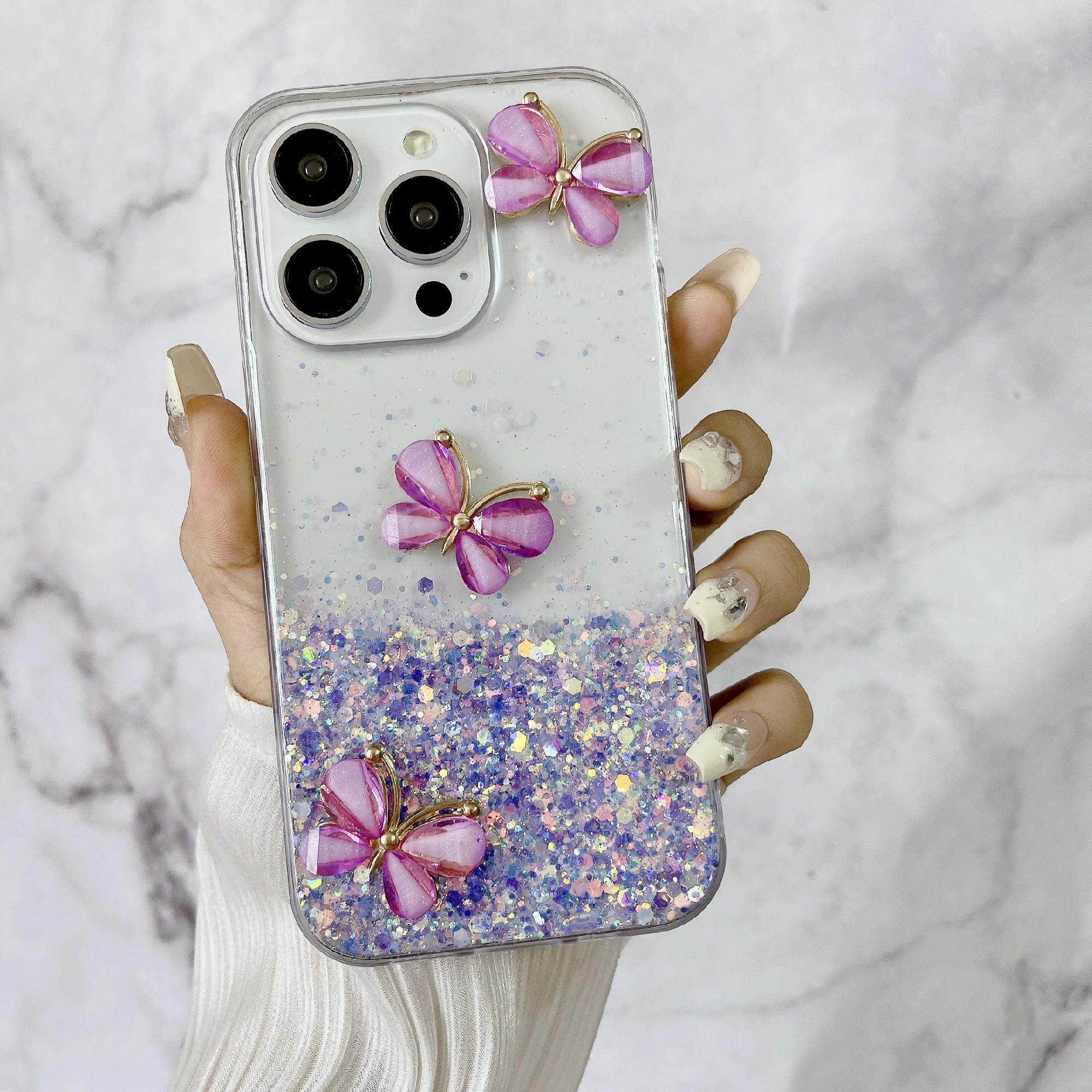 For iPhone 14 Pro Max Case 3D Butterflies Epoxy TPU Phone Cover Luminous Effect Luminous Purple
For iPhone 14 Pro Max Case 3D Butterflies Epoxy TPU Phone Cover Luminous Effect Luminous Purple