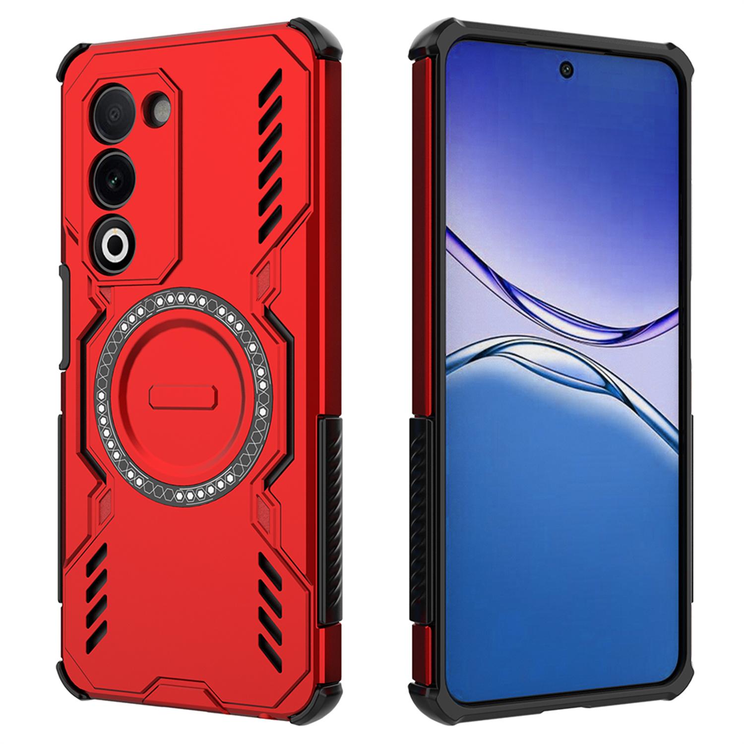 For Oppo A5 5G Magnetic Case Butterfly Armor Hollow Heat Dissipation PC+TPU Phone Cover Red
For Oppo A5 5G Magnetic Case Butterfly Armor Hollow Heat Dissipation PC+TPU Phone Cover Red