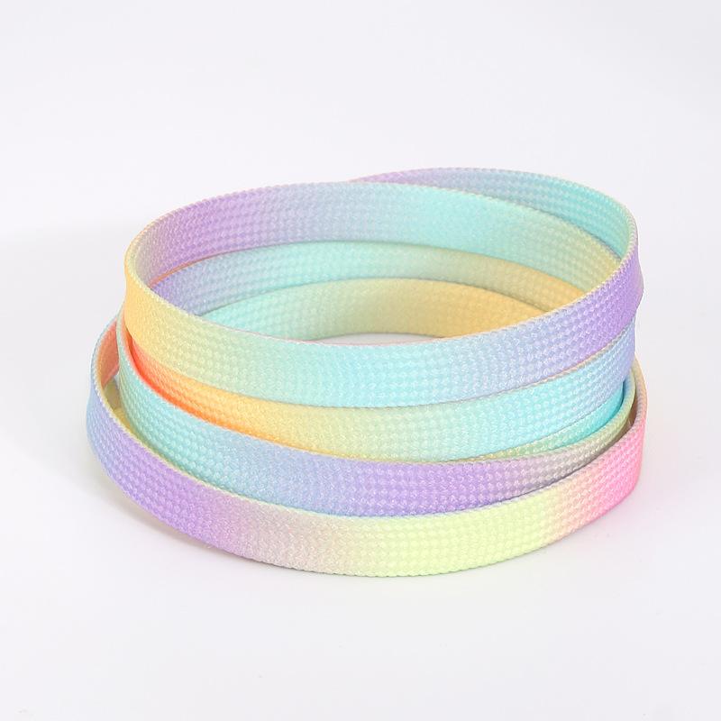 Tie Dye Gradient Color Shoelaces Men s and Women s Basketball Sports Shoes Flat Shoelaces Creative Color Flat Shoe Laces 100cm
Tie Dye Gradient Color Shoelaces Men s and Women s Basketball Sports Shoes Flat Shoelaces Creative Color Flat Shoe Laces 100cm