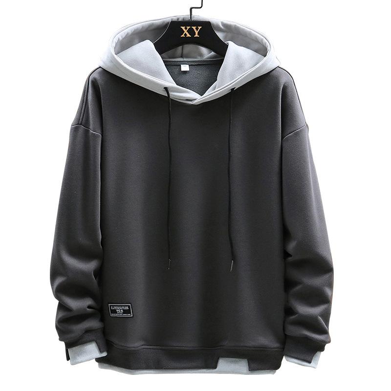 Spring Autumn Loose Casual Fake Two Pieces Hoodies Male All-match Pullover Hooded Sweatshirt Pullover Top Men S серый
Spring Autumn Loose Casual Fake Two Pieces Hoodies Male All-match Pullover Hooded Sweatshirt Pullover Top Men S серый