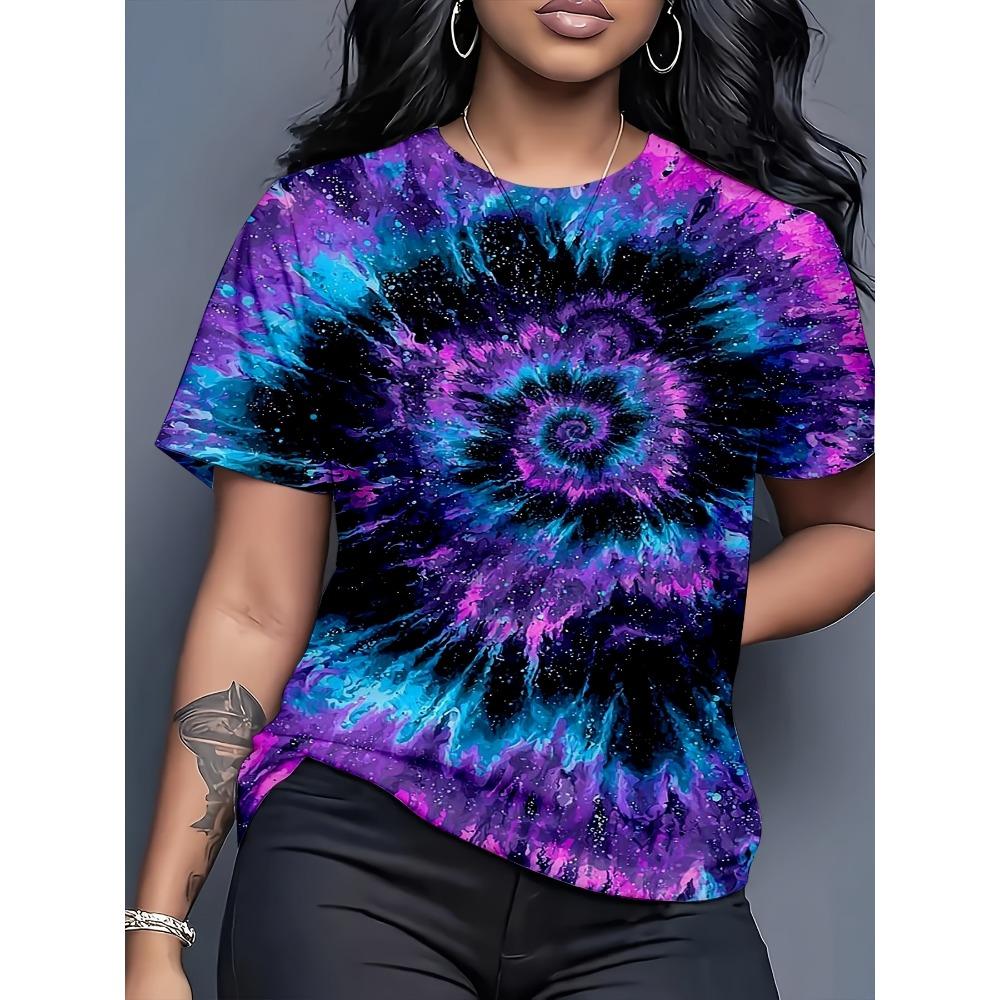 Purple blue galaxy spiral print daily casual street style top, XXS
Purple blue galaxy spiral print daily casual street style top, XXS