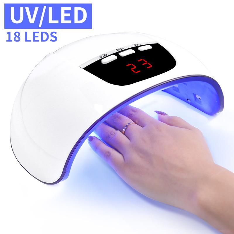 High-Power 45W Quick-Dry Nail UV/LED Lamp with No Black Hands Sensor for Gel Polish Curing білий
High-Power 45W Quick-Dry Nail UV/LED Lamp with No Black Hands Sensor for Gel Polish Curing білий