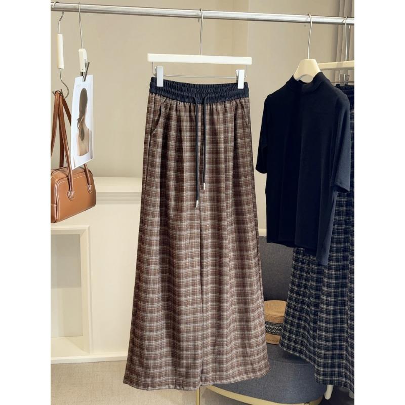 Retro plaid pants women s casual pants autumn popular new lazy style high waist loose versatile straight pants L кофейный
Retro plaid pants women s casual pants autumn popular new lazy style high waist loose versatile straight pants L кофейный