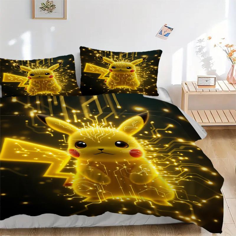 3pcs Pikachu Duvet Cover Set, 1 Duvet Cover + 2 Pillowcases (No Insert), High-Definition Print, Home & Dorm Set yy251208007 135x200cm
3pcs Pikachu Duvet Cover Set, 1 Duvet Cover + 2 Pillowcases (No Insert), High-Definition Print, Home & Dorm Set yy251208007 135x200cm