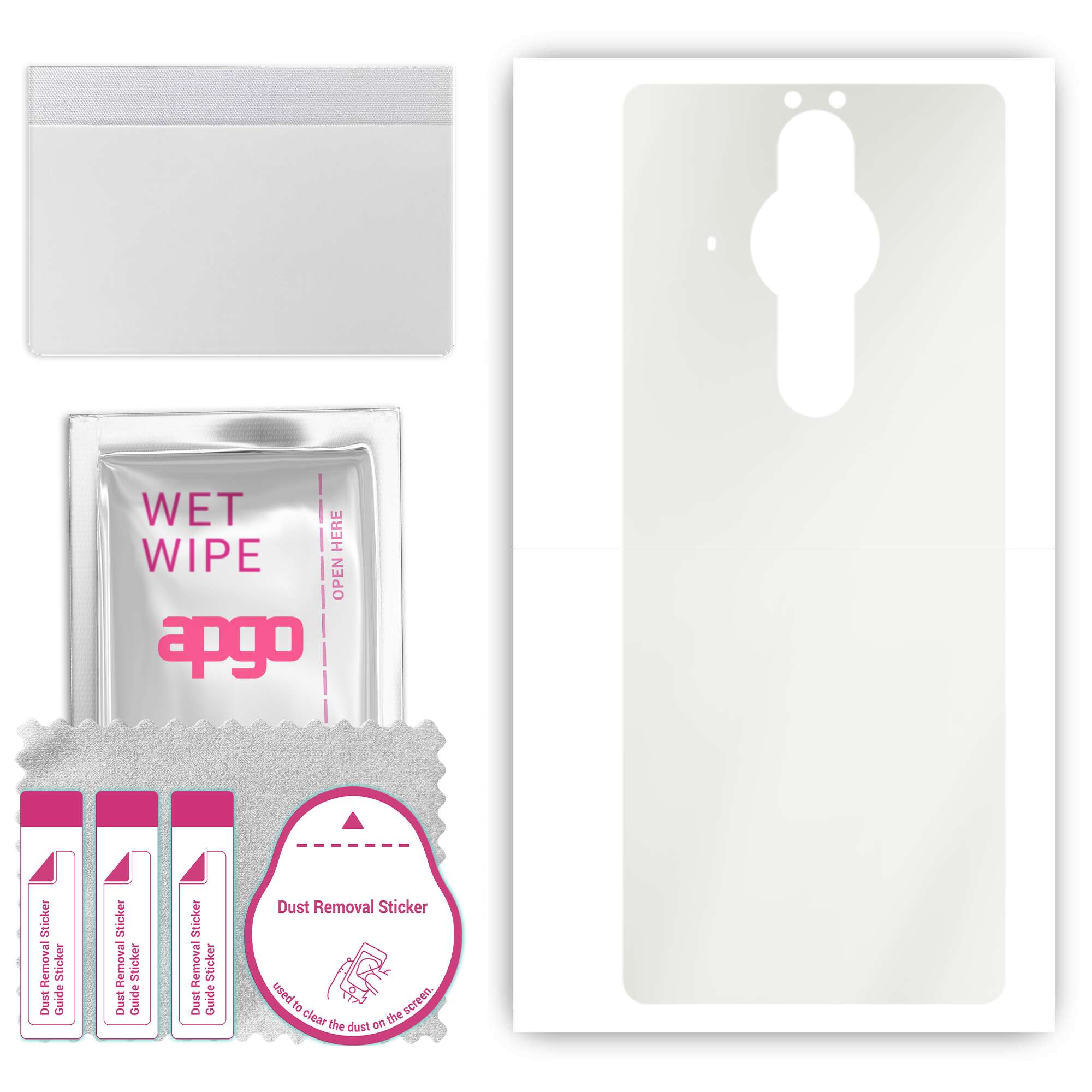 apgo MATTE Protective Skin Sticker for the back compatible with Sony Xperia PRO, Wrap Film, Hydrogel Film, Flexible, Soft TPU with positioning layer e
apgo MATTE Protective Skin Sticker for the back compatible with Sony Xperia PRO, Wrap Film, Hydrogel Film, Flexible, Soft TPU with positioning layer e