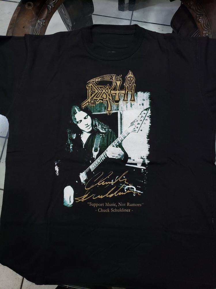 Chuck Schuldiner Death Band Black T-Shirt A185 Unisex T-Shirt XL
Chuck Schuldiner Death Band Black T-Shirt A185 Unisex T-Shirt XL