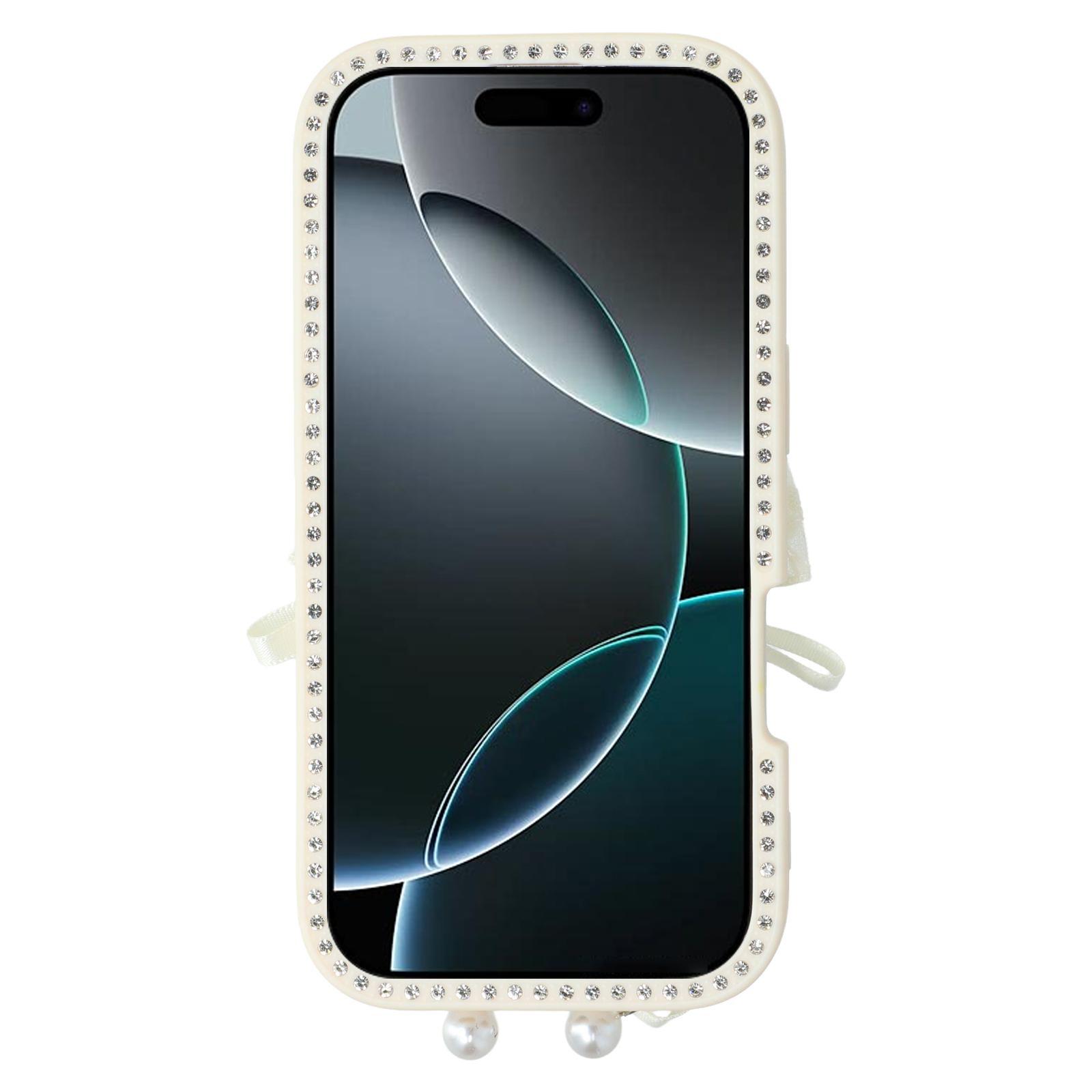 For iPhone 16 Pro Case Two Bow Epoxy Design TPU+PC Phone Back Cover Rhinestone Decor Pink
For iPhone 16 Pro Case Two Bow Epoxy Design TPU+PC Phone Back Cover Rhinestone Decor Pink