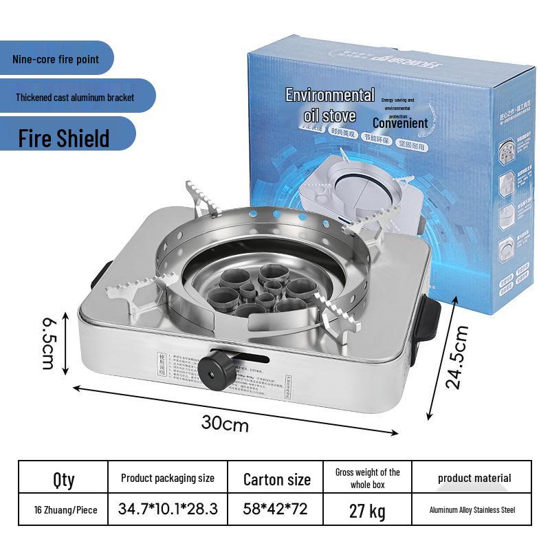 Portable Windproof Stainless Steel Alcohol Stove with Stand & Double Handle - Eco-friendly, Fire Concentrating Hot Pot Stove.
Portable Windproof Stainless Steel Alcohol Stove with Stand & Double Handle - Eco-friendly, Fire Concentrating Hot Pot Stove.