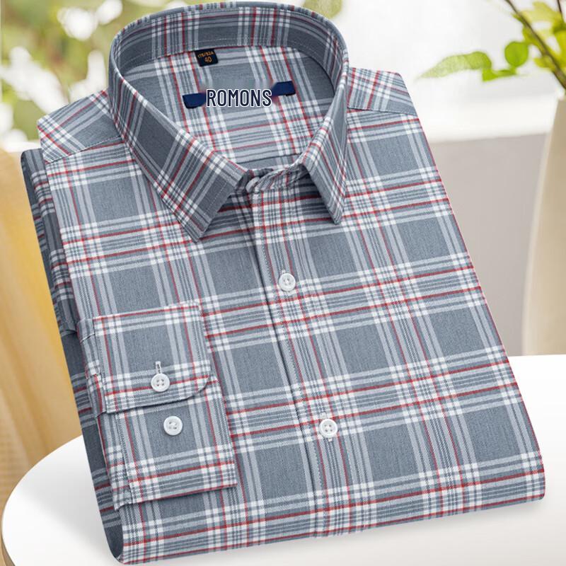 Romon Men s 100% Cotton Yarn-Dyed Plaid Brushed Long-Sleeve Shirt 41
Romon Men s 100% Cotton Yarn-Dyed Plaid Brushed Long-Sleeve Shirt 41