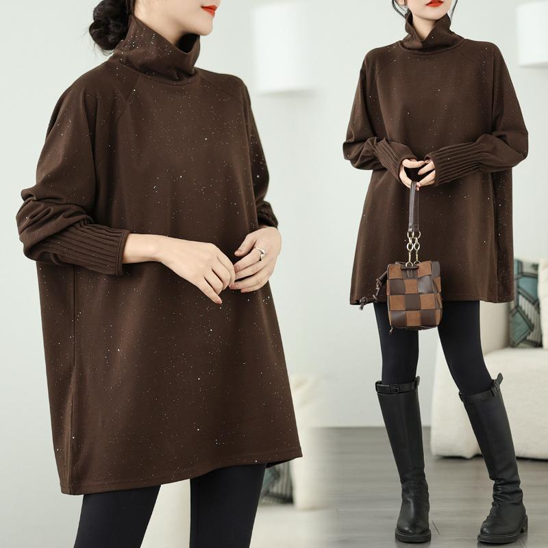 DIMANAF 2025 Женские пуловеры больших размеров, женские водолазки, осенне-зимние свободные толстые топы с длинными рукавами, рубашки One Size коричневый
DIMANAF 2025 Женские пуловеры больших размеров, женские водолазки, осенне-зимние свободные толстые топы с длинными рукавами, рубашки One Size коричневый