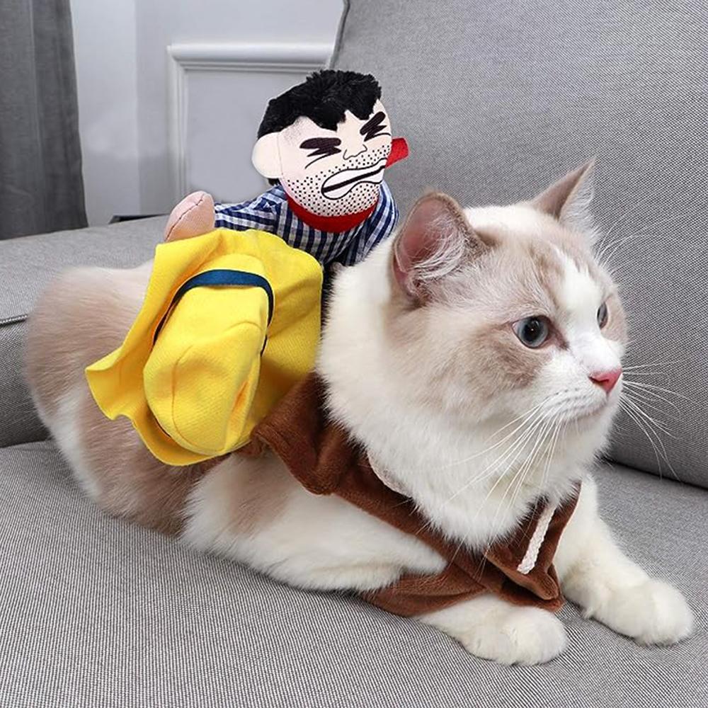 Мода Кошка Косплей Одежда Мягкий Ковбой Наездник Кошачий Костюм для Кошек День Хэллоуина Забавная одежда Рыцарский стиль с куклой и шляпой Костюм питомца
Мода Кошка Косплей Одежда Мягкий Ковбой Наездник Кошачий Костюм для Кошек День Хэллоуина Забавная одежда Рыцарский стиль с куклой и шляпой Костюм питомца