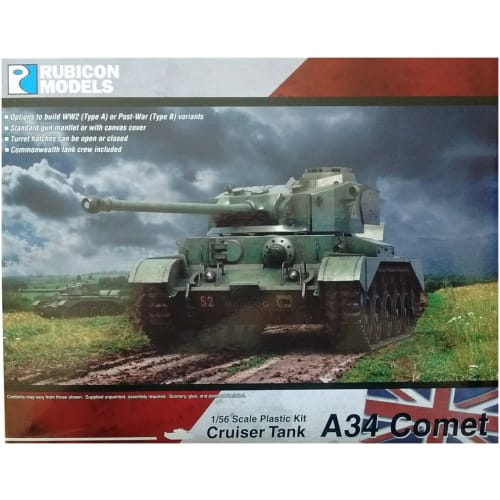 Rubicon Models 1/56 British A34 Comet Plastic Model Kit RB0094
Rubicon Models 1/56 British A34 Comet Plastic Model Kit RB0094