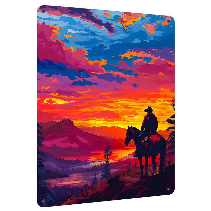 Western Cowboy Sunset Landscape Metal Wall Art American Retro Home Decor Hanging Painting 20x30cm(7.8x11.8inch)
Western Cowboy Sunset Landscape Metal Wall Art American Retro Home Decor Hanging Painting 20x30cm(7.8x11.8inch)