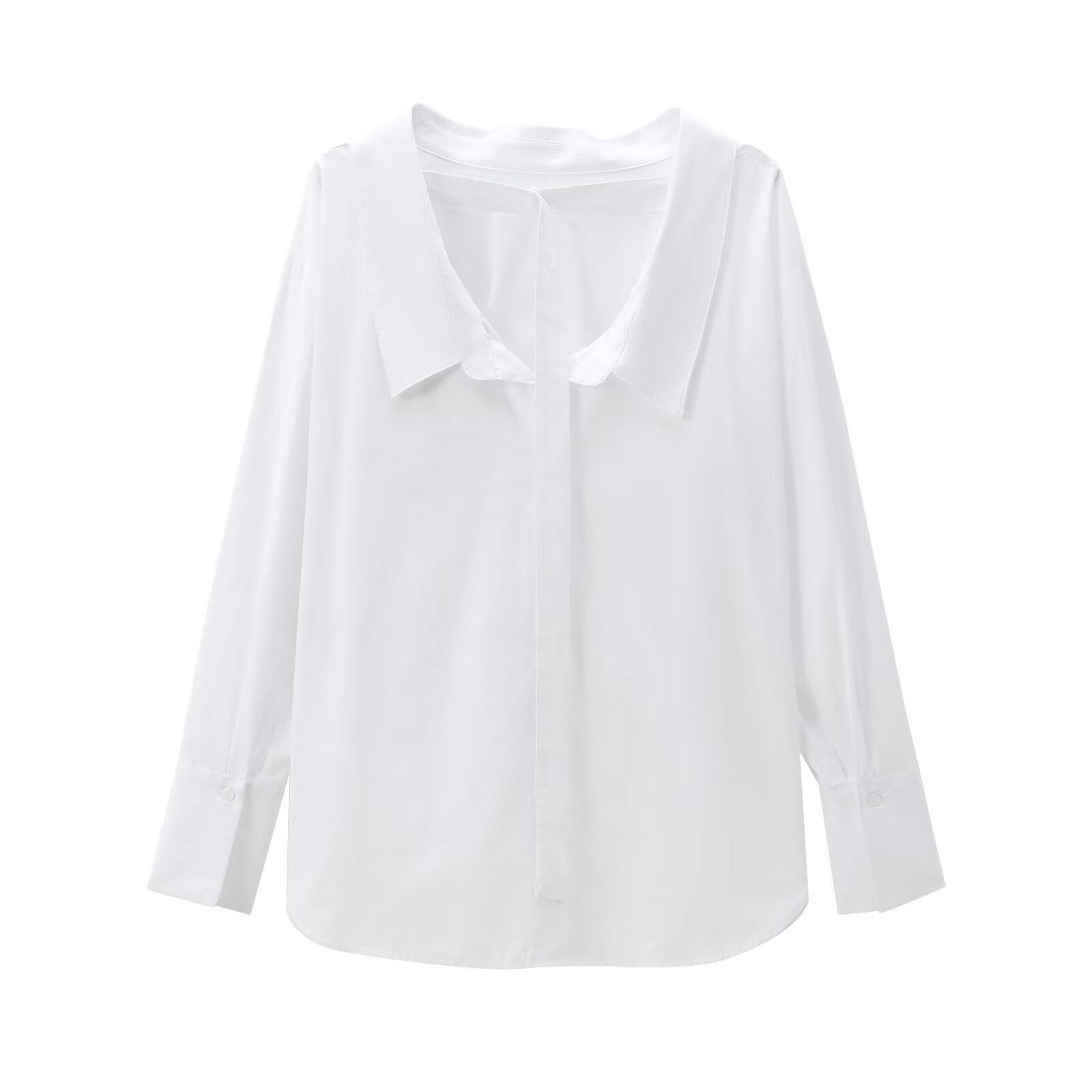 2024 Autumn Women s European and American Style White Cotton Poplin Shirt with Buckle Detail Medium
2024 Autumn Women s European and American Style White Cotton Poplin Shirt with Buckle Detail Medium