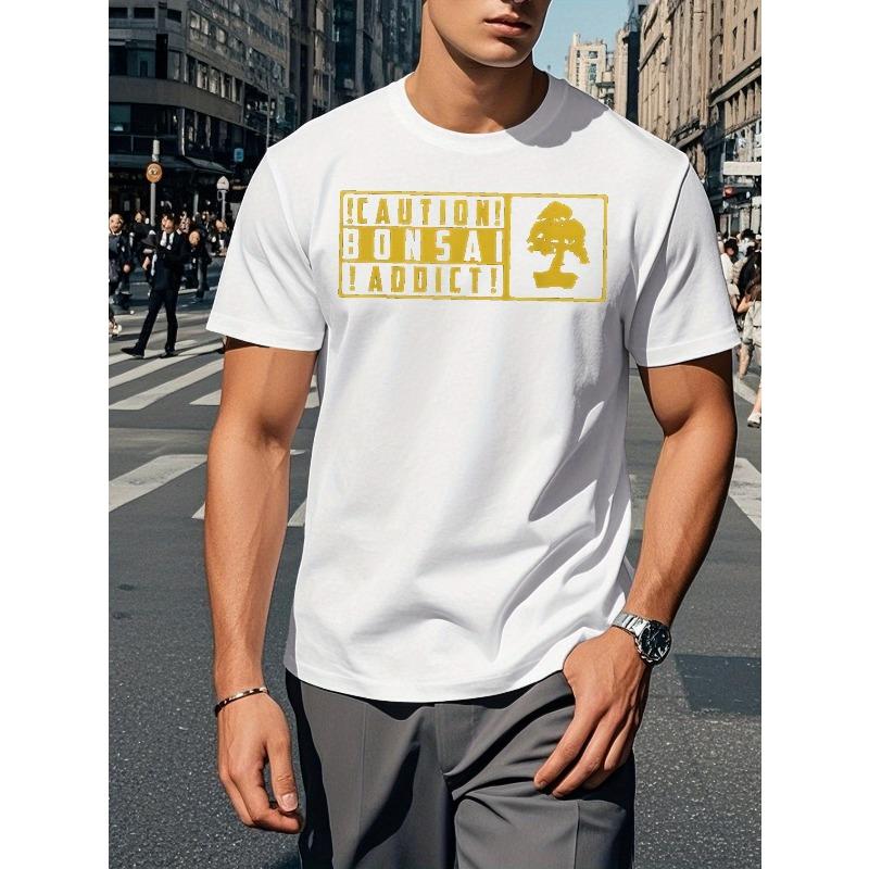 European sizes Men S CAUTION BONSAI ADDICT Graphic T-Shirt - Casual Crew Neck, Short Sleeve, Summer Top with Bold Yellow & Black Print 4XL білий
European sizes Men S CAUTION BONSAI ADDICT Graphic T-Shirt - Casual Crew Neck, Short Sleeve, Summer Top with Bold Yellow & Black Print 4XL білий
