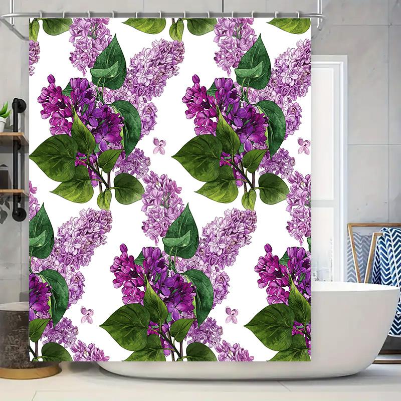 Floral Shower Curtain With Purple Lilac Print Watercolor Wall Art Decor For Bathroom 3D Waterproof Fabric Free Shipping W60H190(CM)-1 Pcs
Floral Shower Curtain With Purple Lilac Print Watercolor Wall Art Decor For Bathroom 3D Waterproof Fabric Free Shipping W60H190(CM)-1 Pcs