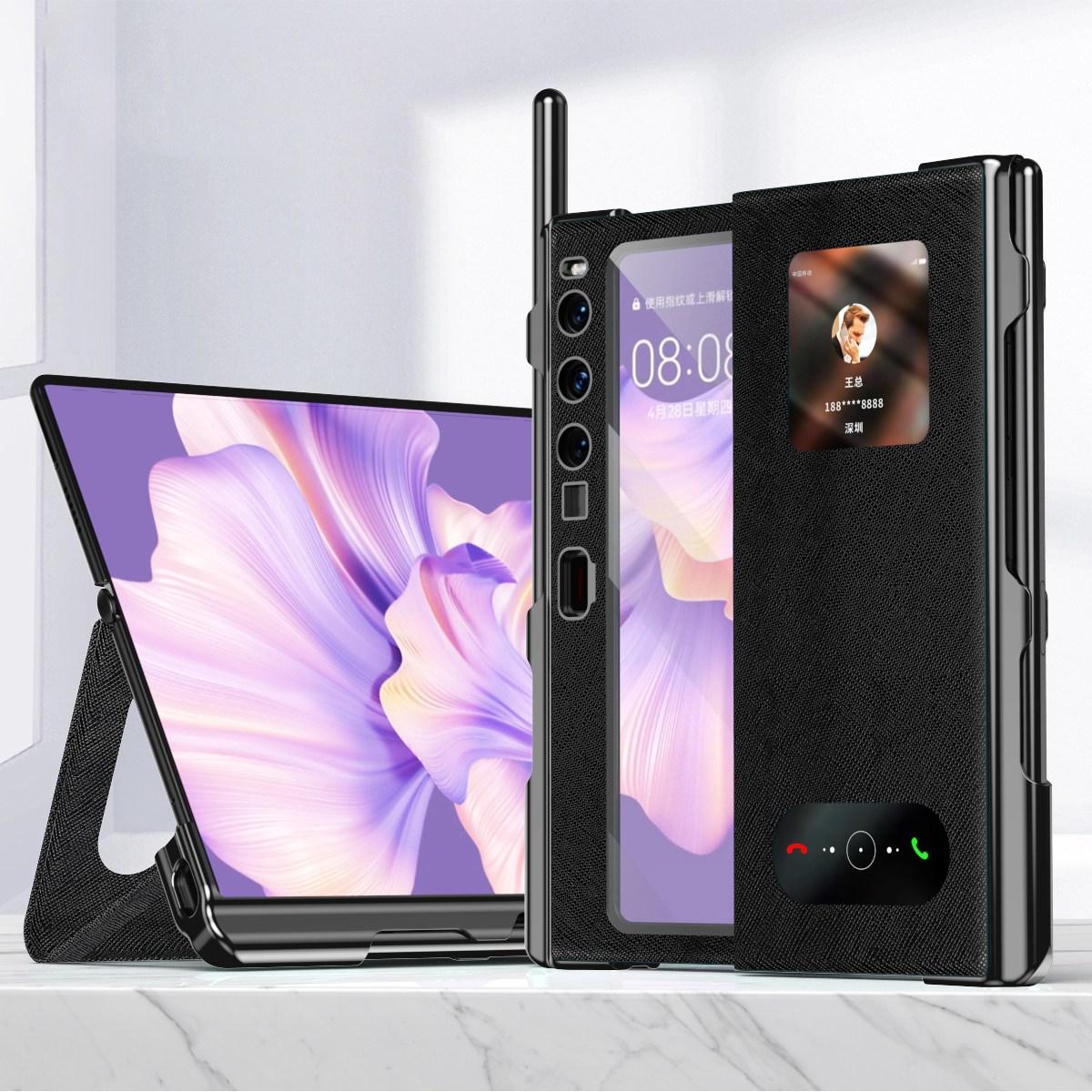 For Huawei Mate Xs 2 Cross Texture Stand Folio Phone Case PU Leather+PC Anti-Scratch Electroplating Cover with Tempered Glass Film and Stylus Pen Black
For Huawei Mate Xs 2 Cross Texture Stand Folio Phone Case PU Leather+PC Anti-Scratch Electroplating Cover with Tempered Glass Film and Stylus Pen Black