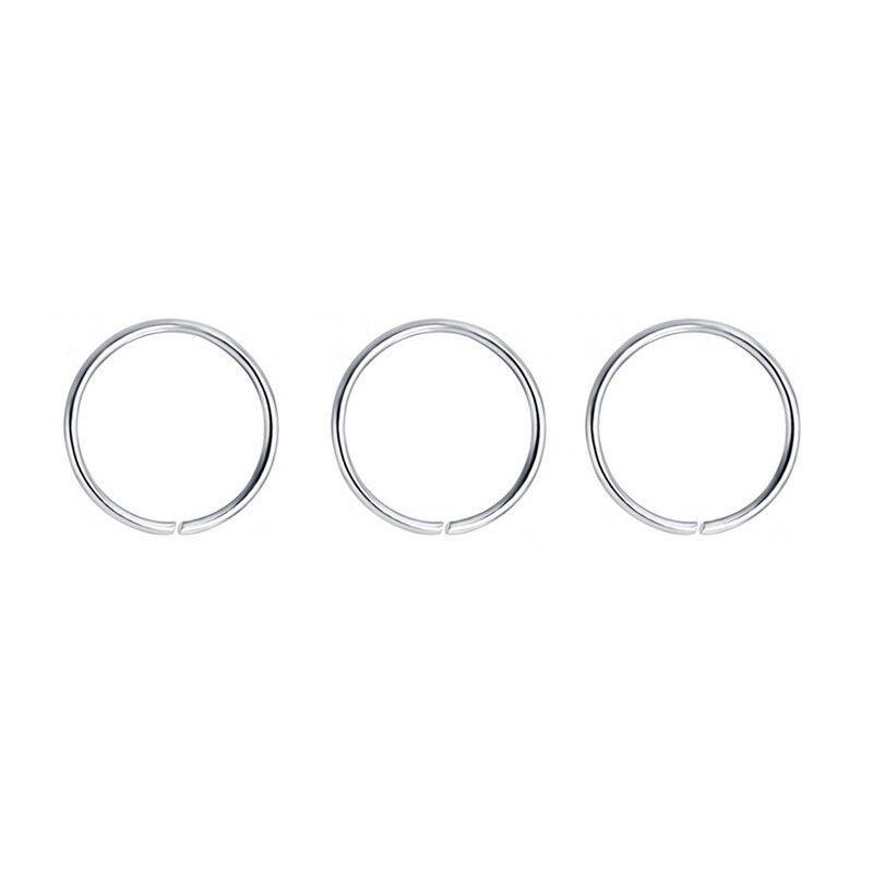 3pcs 20G/16G 6/8/10mm Nose Rings Hoops Set Small Thin Piercing Jewelry Elegant Minimalist For Septum Gold Silver Rose Gold Color 1.2x10mm
3pcs 20G/16G 6/8/10mm Nose Rings Hoops Set Small Thin Piercing Jewelry Elegant Minimalist For Septum Gold Silver Rose Gold Color 1.2x10mm