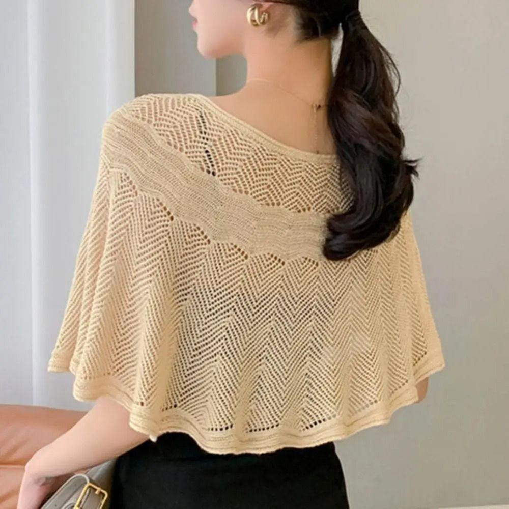 Breathable Knitted Shawl Solid Color Sunscreen Blouse Pullover Neck Guard Cloak Scarf Female жовтий
Breathable Knitted Shawl Solid Color Sunscreen Blouse Pullover Neck Guard Cloak Scarf Female жовтий