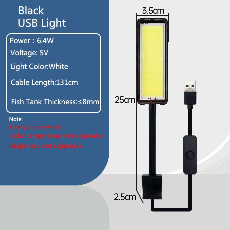 8W 5V USB Aquarium Light LED Waterproof Fish Tank Lighting Underwater Fish Lamp Aquariums Decor Plant Lamp Adjustable LED light
8W 5V USB Aquarium Light LED Waterproof Fish Tank Lighting Underwater Fish Lamp Aquariums Decor Plant Lamp Adjustable LED light
