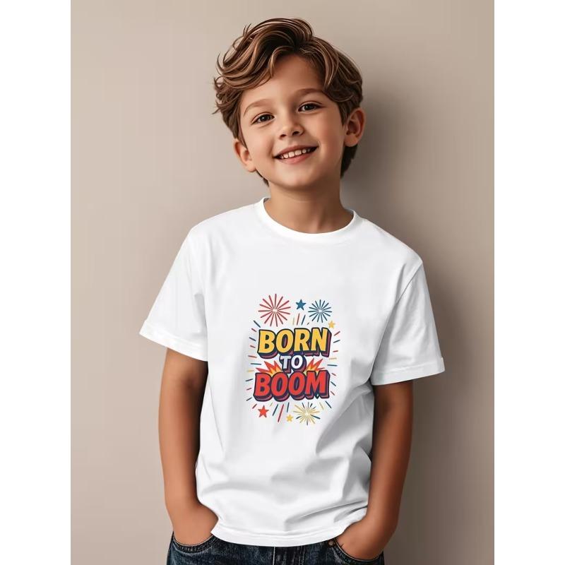 European sizes Born to Burst Boy Girl Birthday Party T-Shirt - Retro Style Born to Burst Design, Rocket Firecracker And Confetti Print 164cm білий
European sizes Born to Burst Boy Girl Birthday Party T-Shirt - Retro Style Born to Burst Design, Rocket Firecracker And Confetti Print 164cm білий