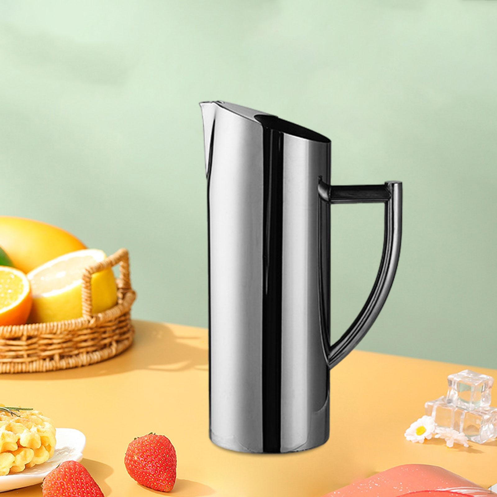 Кувшин для пива, чайник с ручкой, сервировочный инструмент, бутылка для воды из нержавеющей стали для холодного питья 1.5L