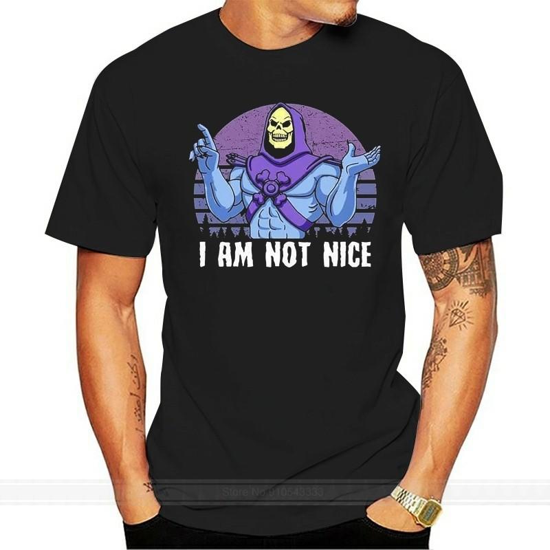 Skeletor I Am Not Nice Vintage Mens Black TShirt Cotton M5XL cotton tshirt men summer fashion tshirt euro size S
Skeletor I Am Not Nice Vintage Mens Black TShirt Cotton M5XL cotton tshirt men summer fashion tshirt euro size S