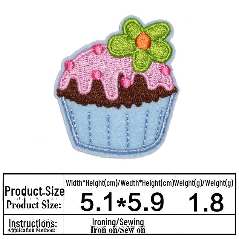 Вышитая нашивка с изображением торта-мороженого для детской одежды - на клейкой основе для украшения отверстий
Вышитая нашивка с изображением торта-мороженого для детской одежды - на клейкой основе для украшения отверстий