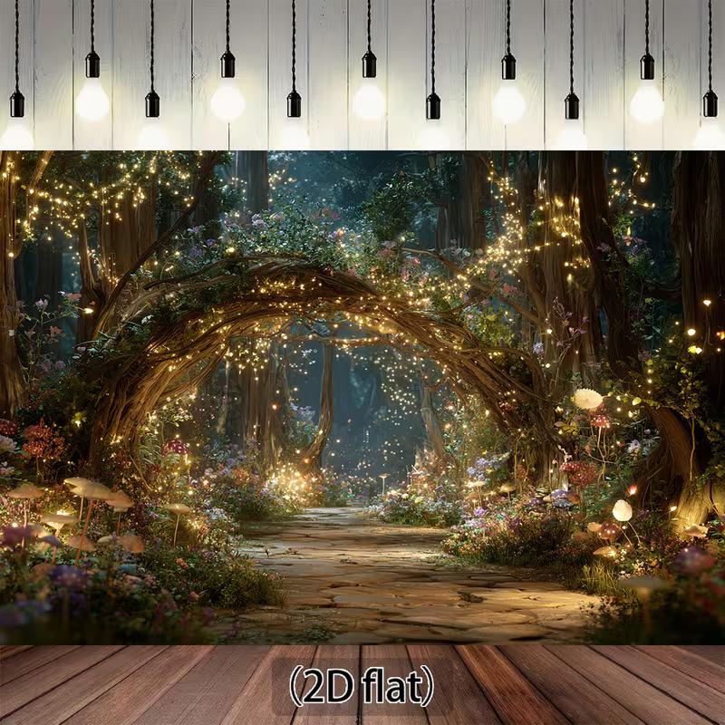 2D Fantasy Garden Tapestry Enchanted Forest with Stone Path & Glowing Lights Wall Art 47.2x31.5inch/120*80cm
2D Fantasy Garden Tapestry Enchanted Forest with Stone Path & Glowing Lights Wall Art 47.2x31.5inch/120*80cm