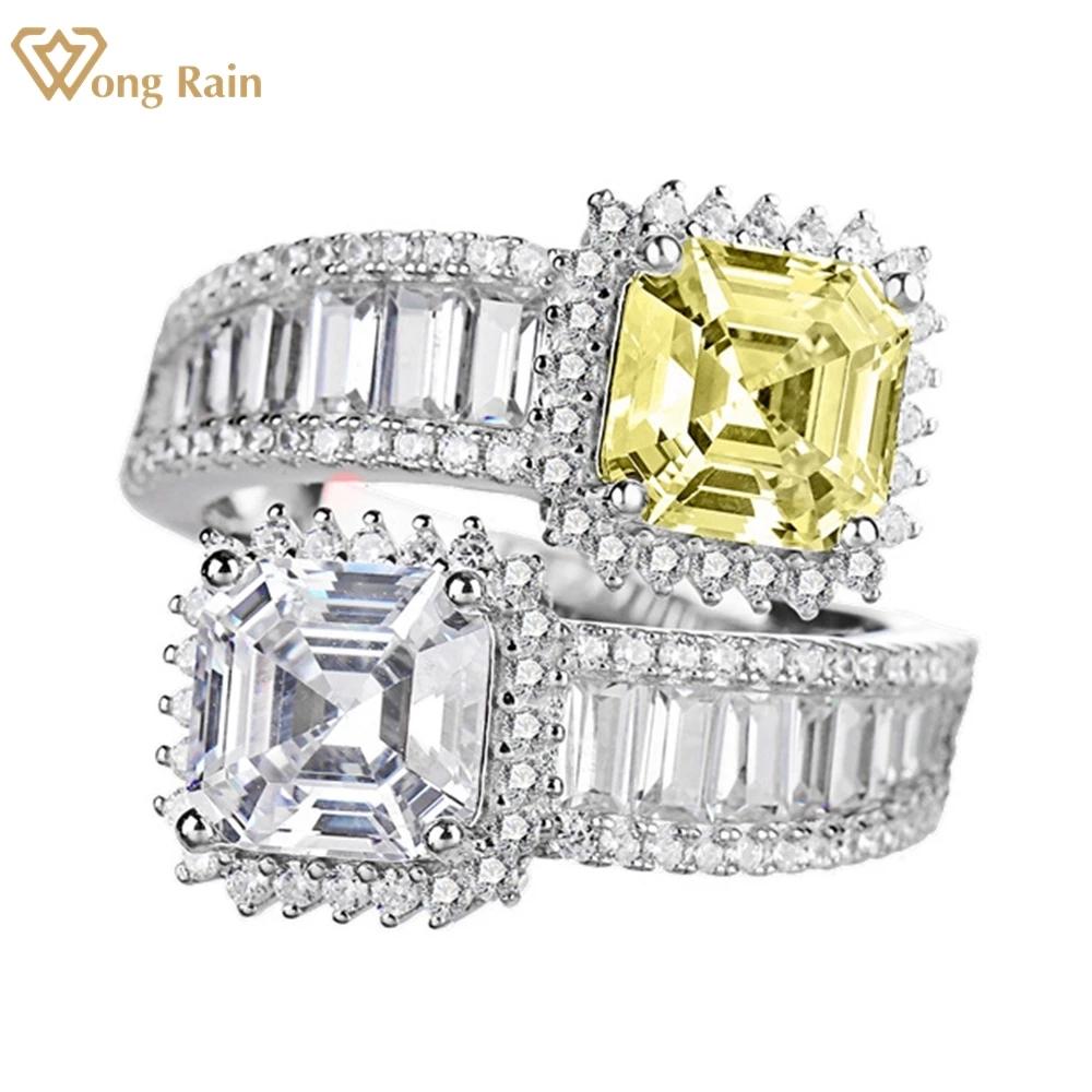 Wong Rain Hyperbole, стерлинговое серебро 925 пробы, огранка Asscher, 7*7 мм, AAAAA, цирконы, ювелирные украшения, коктейльное кольцо для женщин, подарки US 6 белый
Wong Rain Hyperbole, стерлинговое серебро 925 пробы, огранка Asscher, 7*7 мм, AAAAA, цирконы, ювелирные украшения, коктейльное кольцо для женщин, подарки US 6 белый
