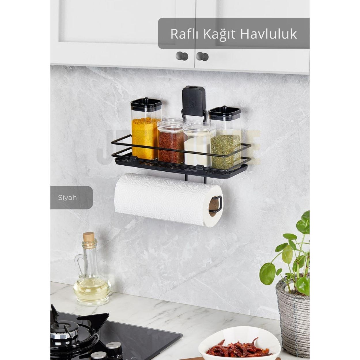 Paper Towel Holder with Shelf Stainless Napkin Holder Steel Bathroom Towel Organizer Black
Paper Towel Holder with Shelf Stainless Napkin Holder Steel Bathroom Towel Organizer Black