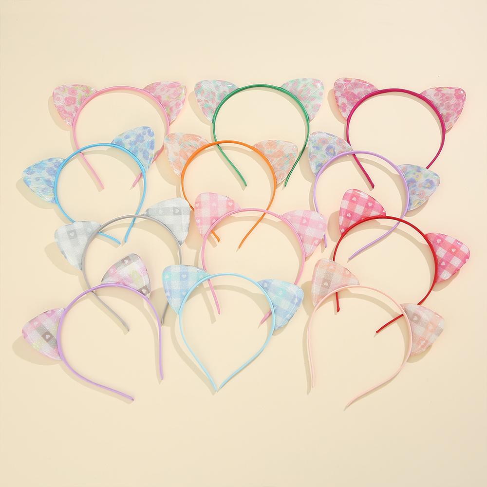 Cat ear headband Colorful sweet little fresh headband girly style Holiday party Cat ear series headband Accessories
Cat ear headband Colorful sweet little fresh headband girly style Holiday party Cat ear series headband Accessories