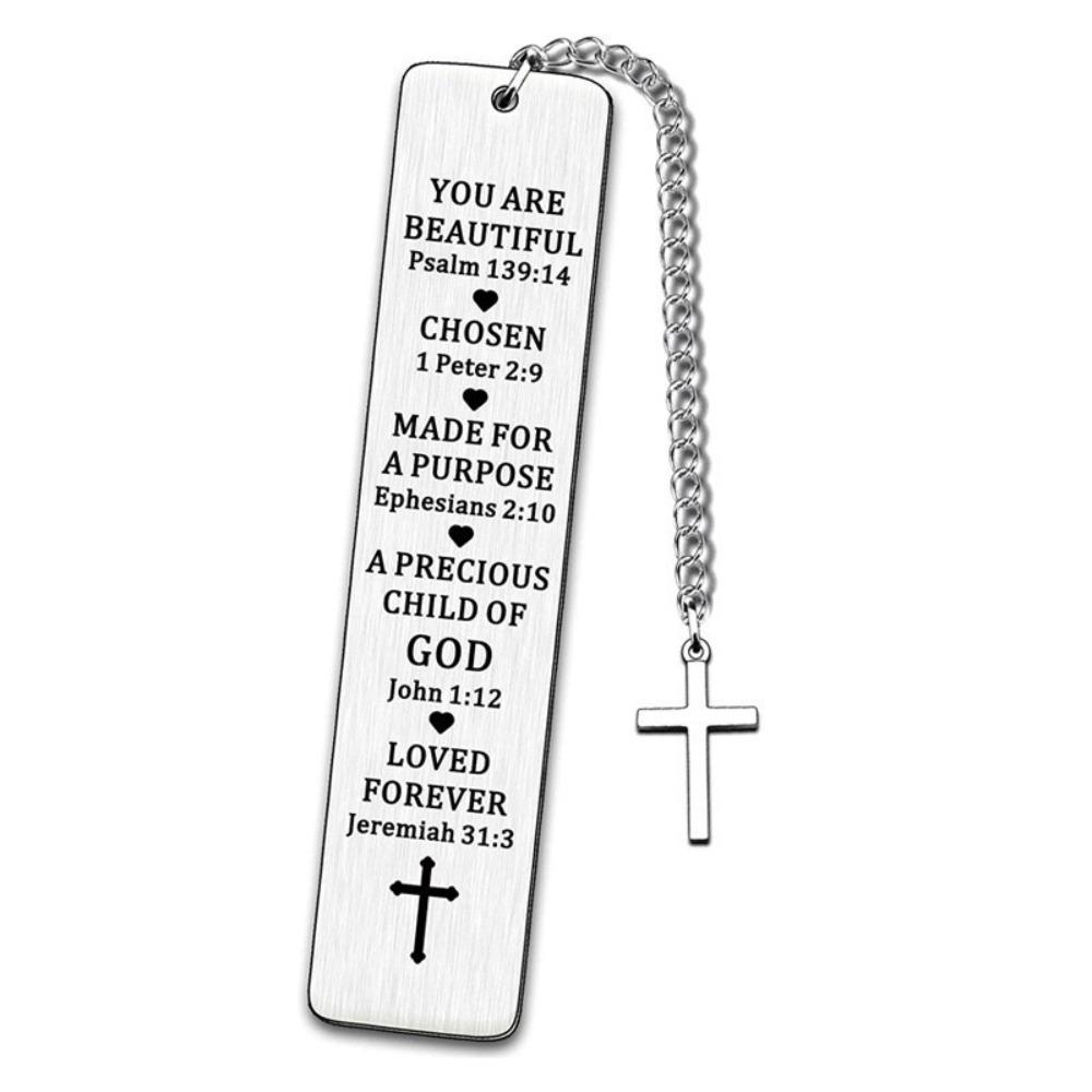 Retro Metal Stainless Steel Bookmark with Cross Learning Supplies Book Mark Stationery Inspirational Bookmark Reading
Retro Metal Stainless Steel Bookmark with Cross Learning Supplies Book Mark Stationery Inspirational Bookmark Reading