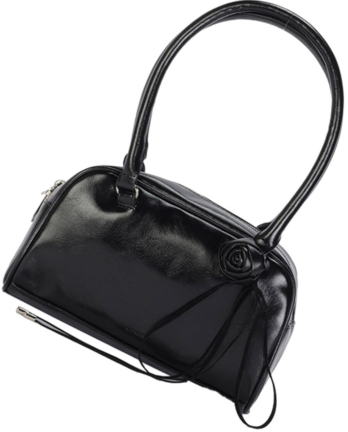 Black Boston Bag Mini Boston Mini Synthetic Leather Simple Plain High Look Cute Ribbon Rose Rose 333092-01
Black Boston Bag Mini Boston Mini Synthetic Leather Simple Plain High Look Cute Ribbon Rose Rose 333092-01